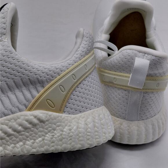 Feethit Mens Sneakers EU45 White Athletic Knit Running Walking Comfort Shoes - Picture 9 of 11